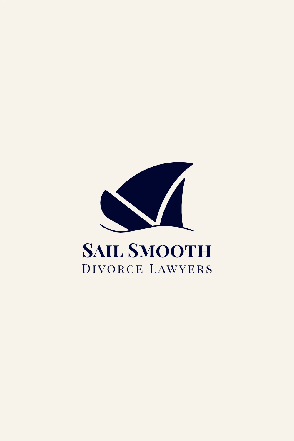 Create a Memorable and Recognizable Logo Design Sail Smooth Divorce Lawyers showing a sinking sailboat